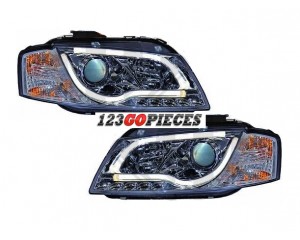 paire de phares avants LED Bar Tube pour Audi A3 8P 2003-2008